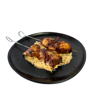 Brochetas de pulpo